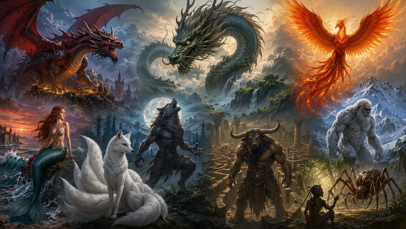 The Mythical Creatures That Appear in Stories Around the World